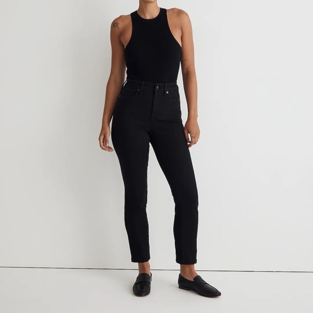 Madewell Women's Black Straight Leg Jeans
